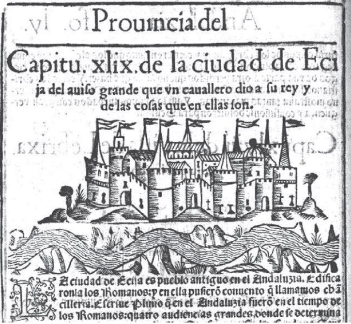 Las primeras vistas paisajísticas de Écija en el siglo XVI